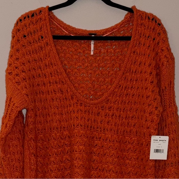 NWT Free People Oversized Knit Sweater - Picture 10 of 11